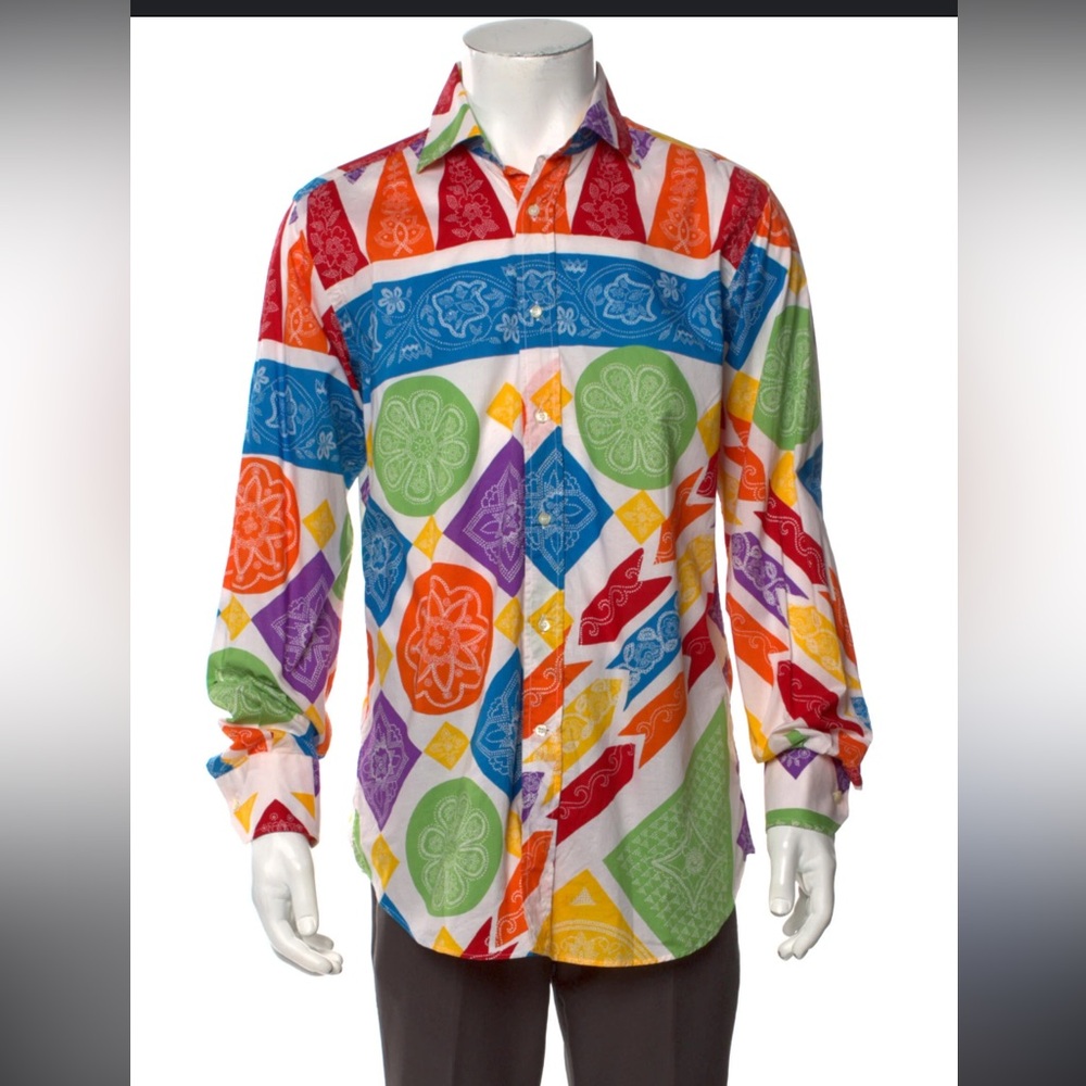 Etro Colorful Printed long Sleeve Shirt